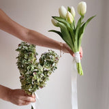 Sonder Wedding Bouquet - The Modernist (white) - Premium Artificial Wedding Flowers by Sonder + Stone Boutique