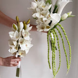 Sonder Wedding Bouquet - The Modernist (white) - Premium Artificial Wedding Flowers by Sonder + Stone Boutique