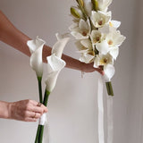 Sonder Wedding Bouquet - The Modernist (white) - Premium Artificial Wedding Flowers by Sonder + Stone Boutique
