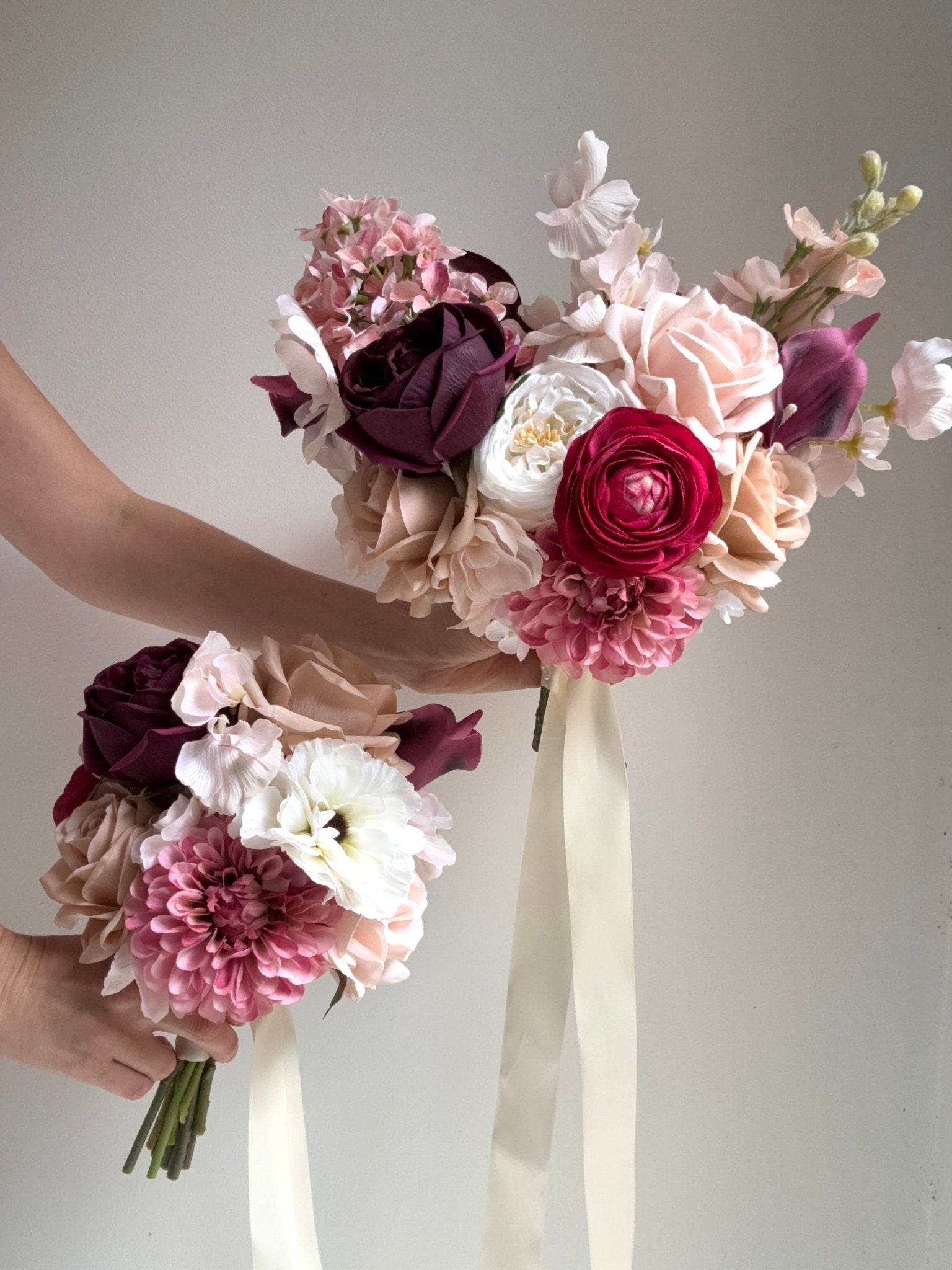 Sonder Wedding Bouquet - Velvet Muse - Premium Artificial Wedding Flowers by Sonder + Stone Boutique