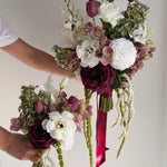 Sonder Wedding Bouquet - Velvet Plum - Premium Artificial Wedding Flowers by Sonder + Stone Boutique