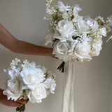 Sonder Wedding Bouquet - White + Fluttery - Premium Artificial Wedding Flowers by Sonder + Stone Boutique