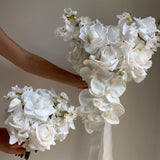 Sonder Wedding Bouquet - White + Fluttery - Premium Artificial Wedding Flowers by Sonder + Stone Boutique