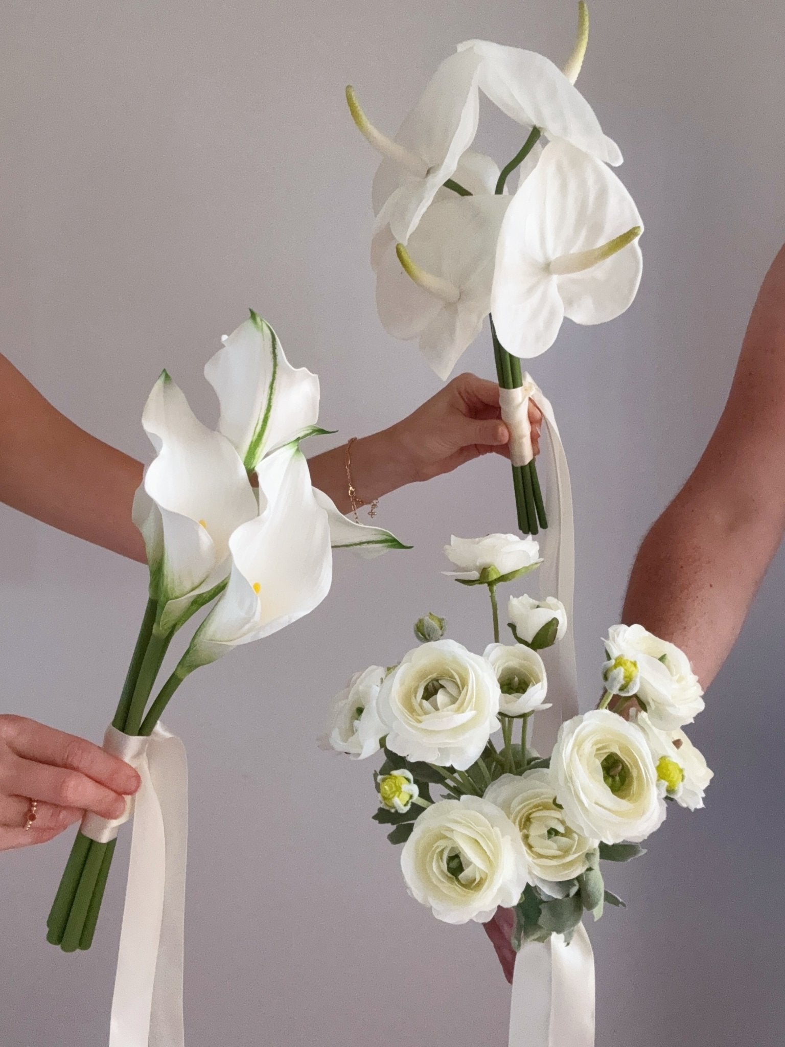 Sonder Wedding Bouquets Enmasse - Bridesmaid Edit (white options) - Sonder + Stone Boutique Artificial Wedding Flowers