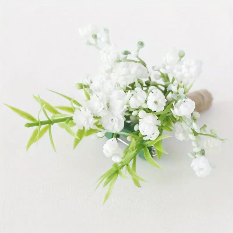 Sonder Wedding Buttonhole (baby's breath) - Premium Artificial Wedding Flowers by Sonder + Stone Boutique