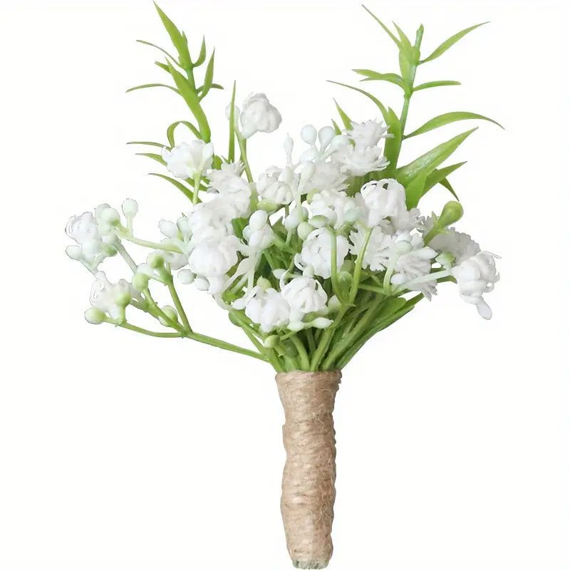 Sonder Wedding Buttonhole (baby's breath) - Premium Artificial Wedding Flowers by Sonder + Stone Boutique