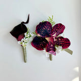 Sonder Wedding Buttonhole (burgundy edit) - Premium Artificial Wedding Flowers by Sonder + Stone Boutique