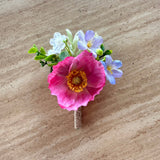 Sonder Wedding Buttonholes (poppy mix) - Premium Artificial Wedding Flowers by Sonder + Stone Boutique
