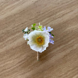 Sonder Wedding Buttonholes (poppy mix) - Premium Artificial Wedding Flowers by Sonder + Stone Boutique
