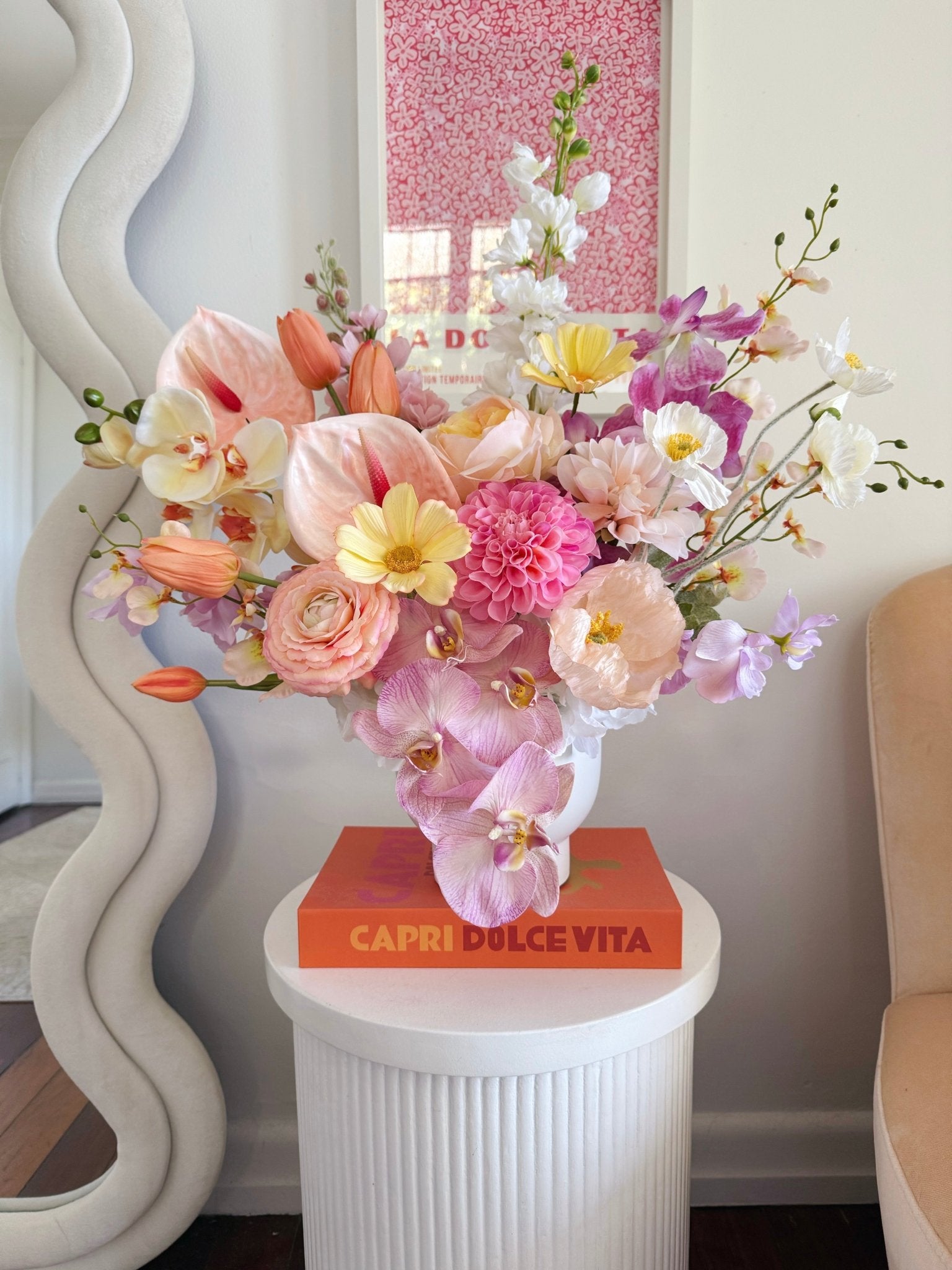 Sweet Sorbet Arrangement - Premium Artificial Wedding Flowers by Sonder + Stone Boutique