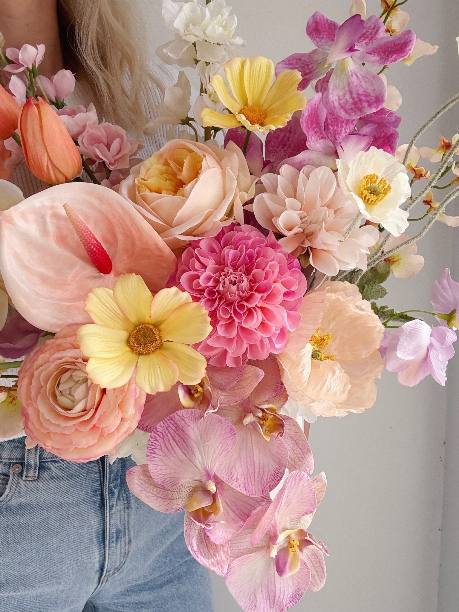 Sweet Sorbet Arrangement - Premium Artificial Wedding Flowers by Sonder + Stone Boutique