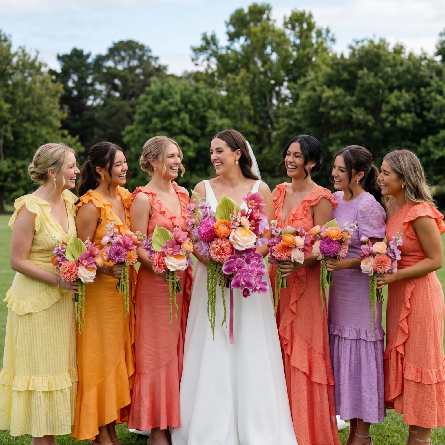 Bold + Colourful Wedding Flowers - Sonder + Stone Boutique