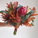 Wedding Bouquet - Native Burgundy Mix