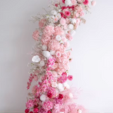 Romantic Pinks + White Flower Display