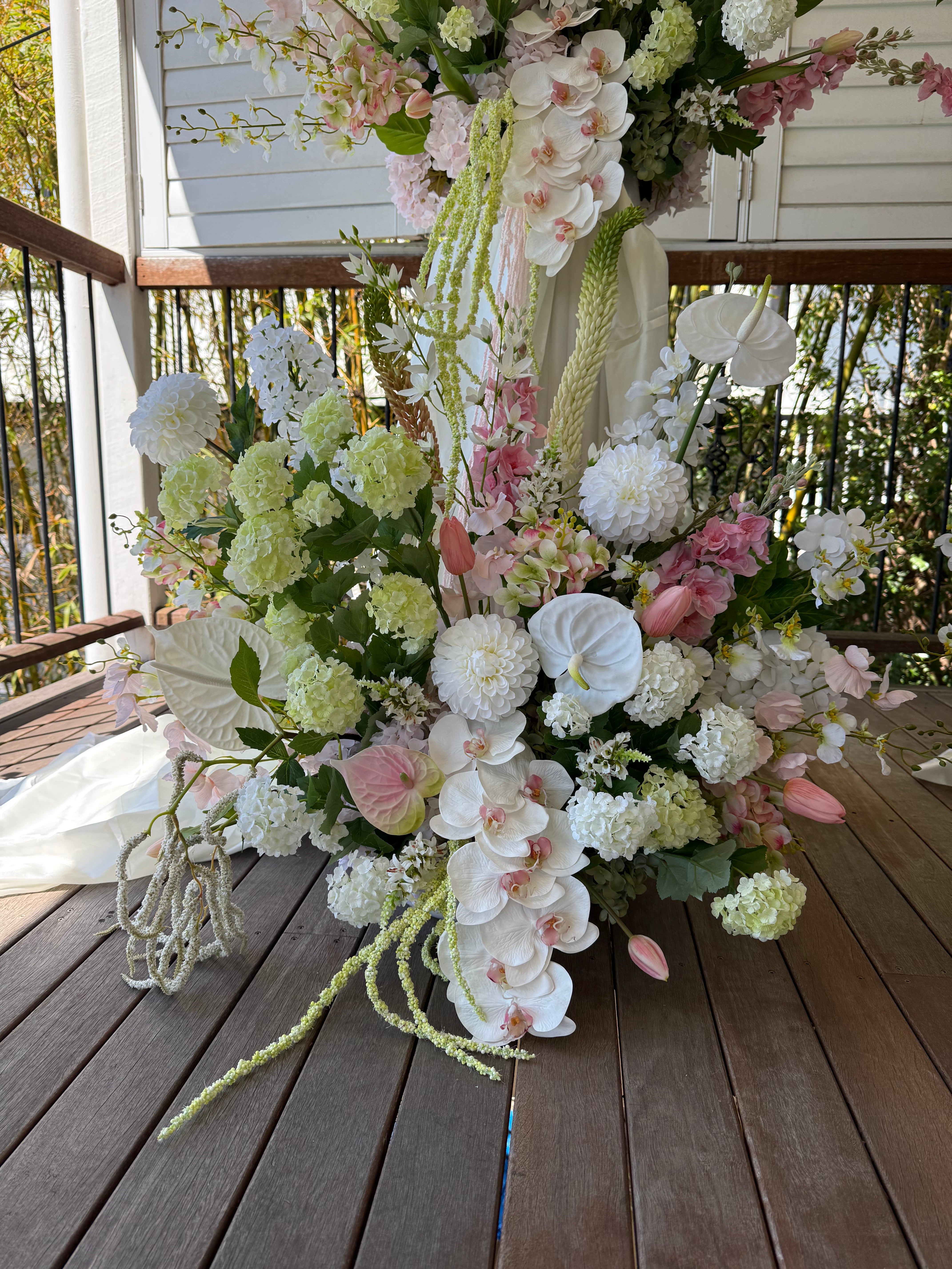 Sonder Wedding Arrangement - Strawberry Matcha - Premium Artificial Wedding Flowers by Sonder & Stone Boutique