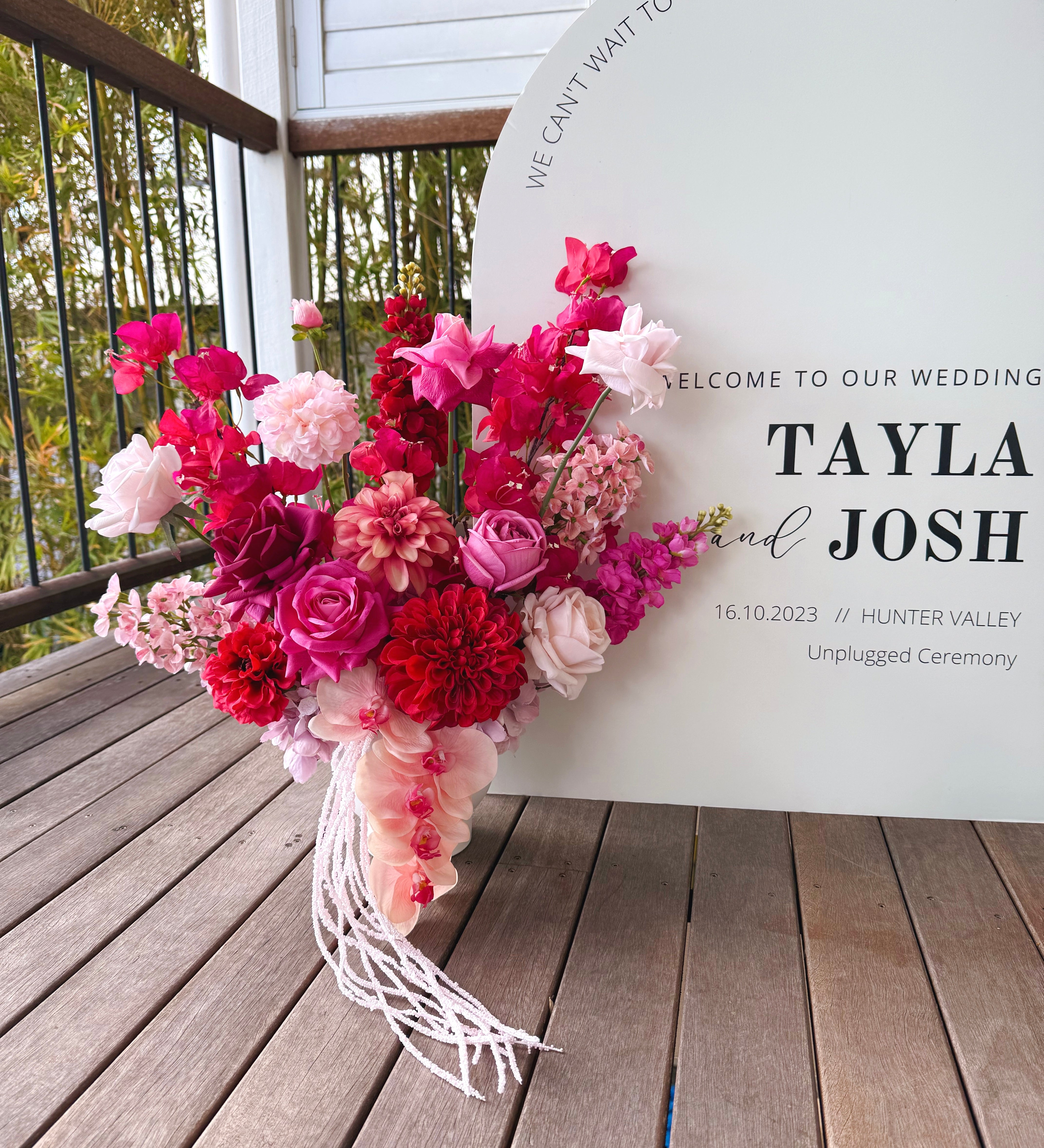 Sonder Wedding Arrangement - Cherry Bomb