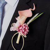 Sonder Wedding Buttonhole (calla lily - pink)
