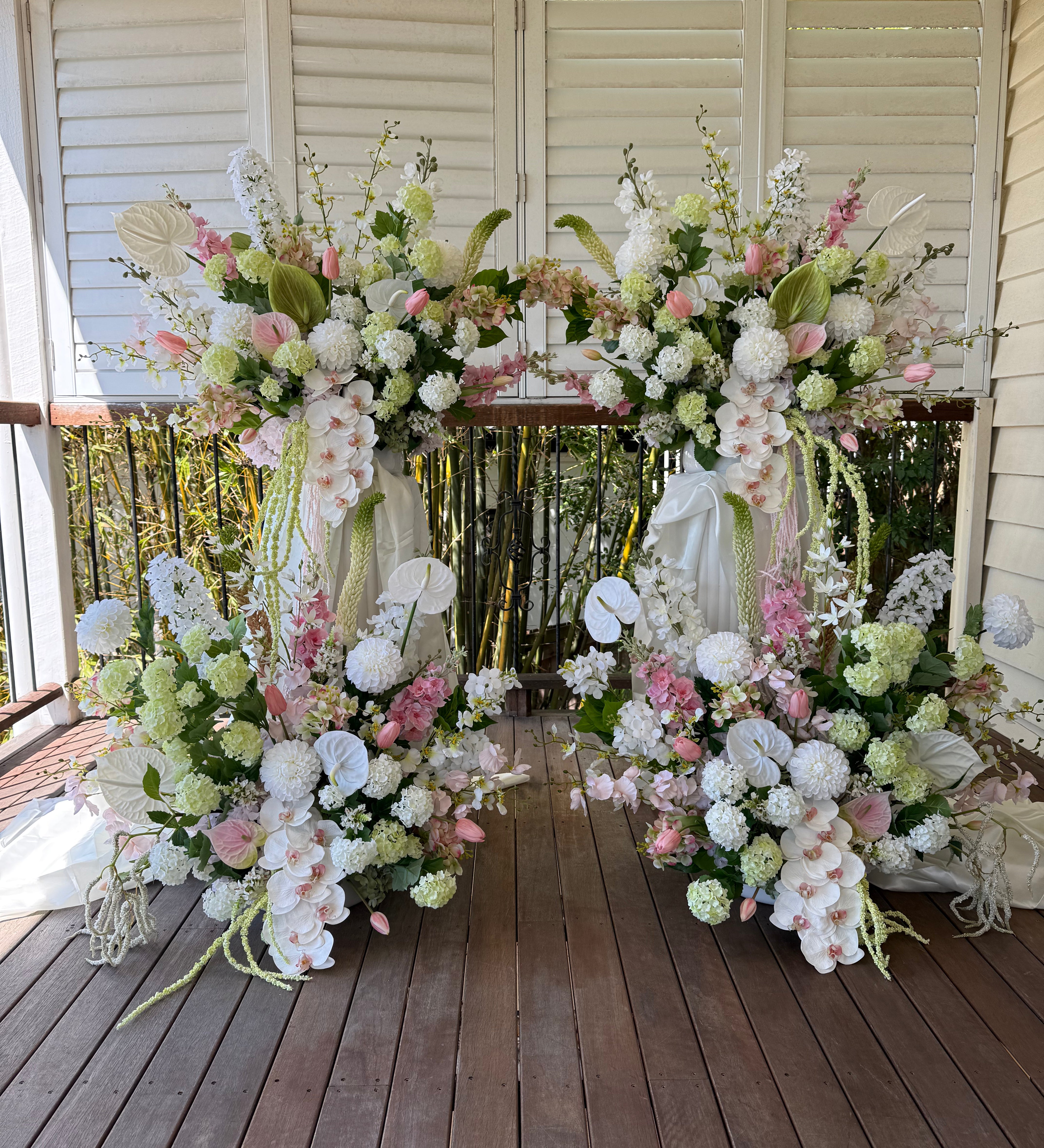 Sonder Wedding Arrangement - Strawberry Matcha - Premium Artificial Wedding Flowers by Sonder & Stone Boutique