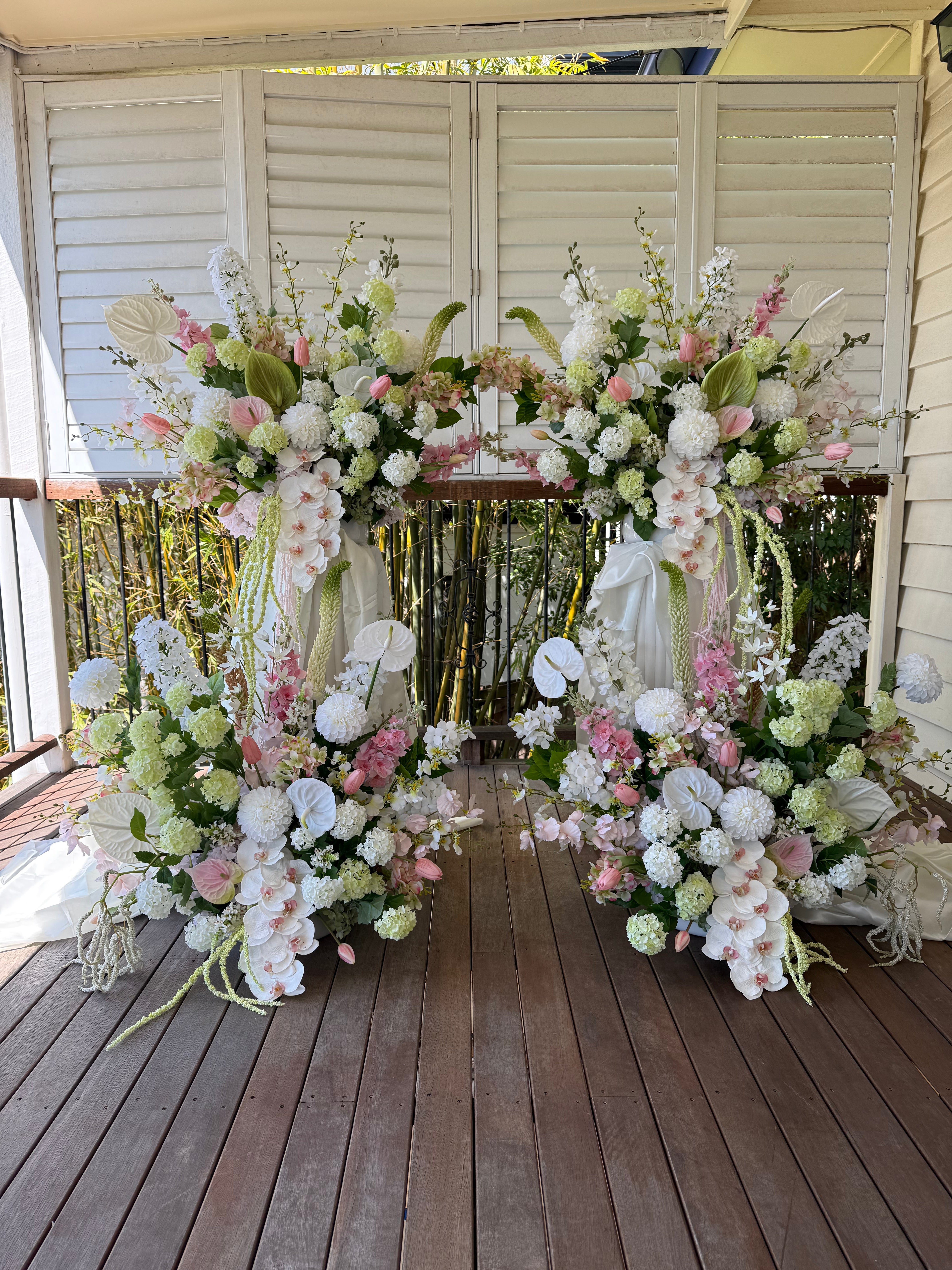 Sonder Wedding Arrangement - Strawberry Matcha - Premium Artificial Wedding Flowers by Sonder & Stone Boutique