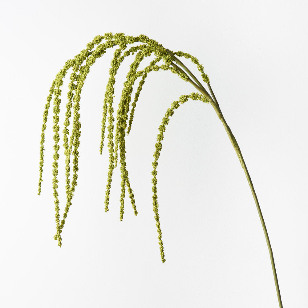 Green amaranthus spray 127cm