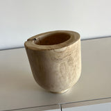 Wade Footed Wooden Pot