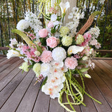 Sonder Wedding Arrangement - Strawberry Matcha (calla lilies)