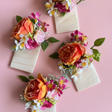 Sonder Wedding Pocket Boutonnière + Wrist Corsage (Tutti Frutti)