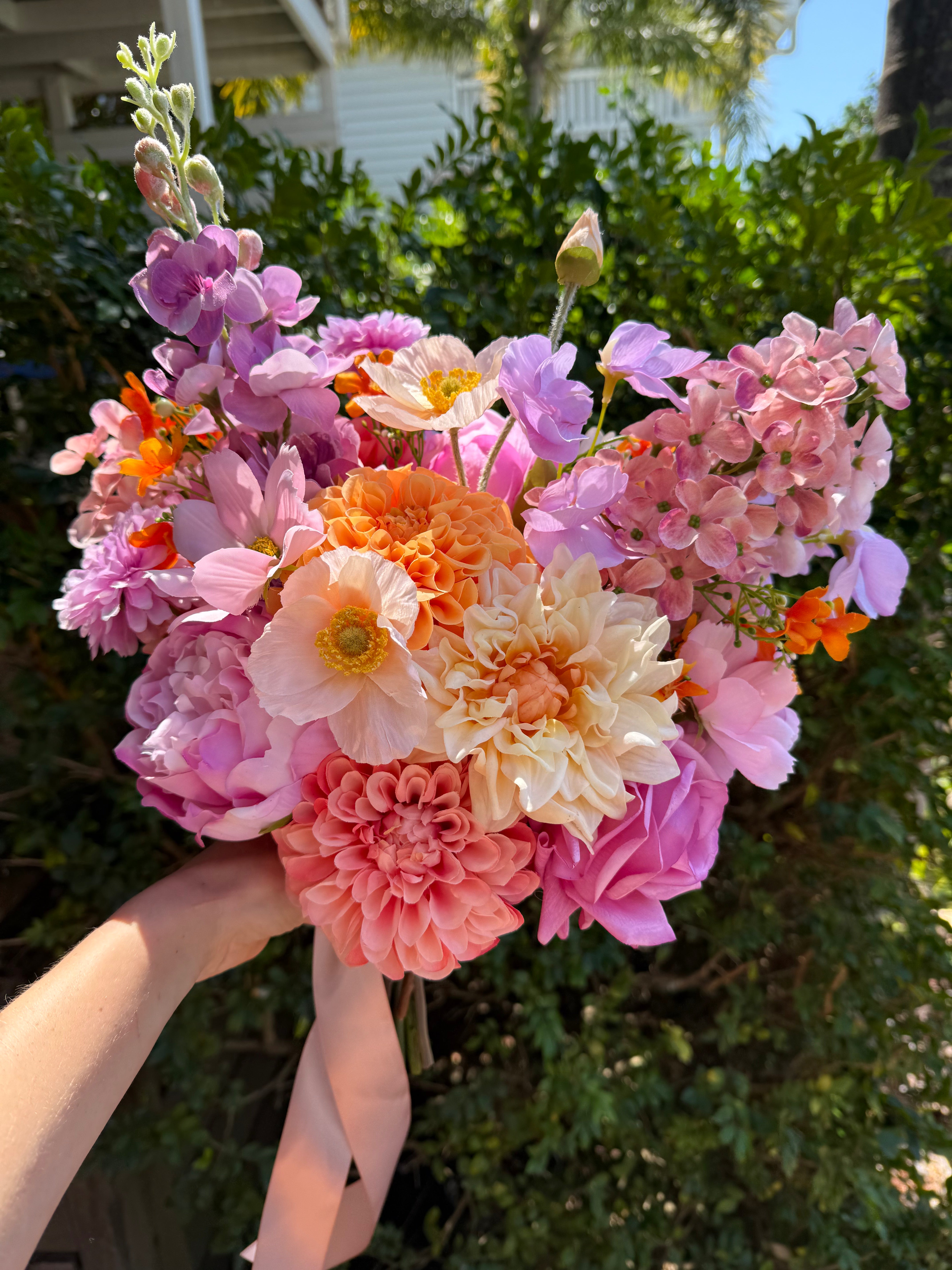 Sonder Wedding Bouquet - Peach Parfait - Premium Artificial Wedding Flowers by Sonder & Stone Boutique