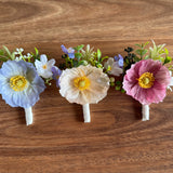Sonder Wedding Buttonholes (poppy mix) - Premium Artificial Wedding Flowers by Sonder & Stone Boutique