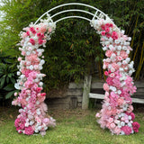 Romantic Pinks + White Flower Display