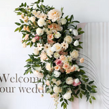 Champagne Blooms + Greenery Flower Decoration