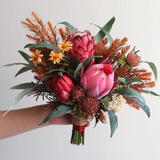 Wedding Bouquet - Native Burgundy Mix