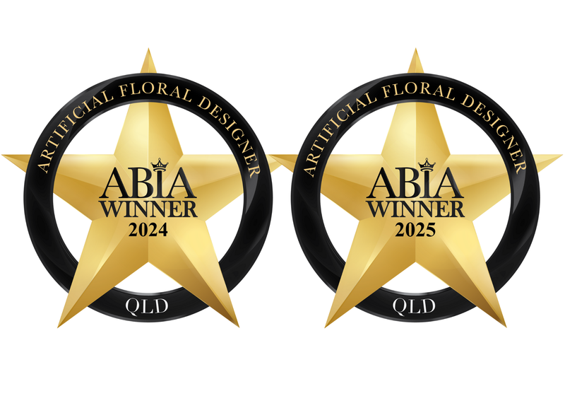 ABIA Awards badge – Best Artificial Floral Designer in Queensland