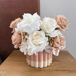 Artificial flowers Café Crème Arrangement (360 design) - Sonder + Stone Boutique