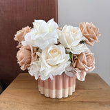 Artificial flowers Café Crème Arrangement (360 design) - Sonder + Stone Boutique