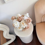 Artificial flowers Café Crème Arrangement (360 design) - Sonder + Stone Boutique