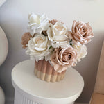 Artificial flowers Café Crème Arrangement (360 design) - Sonder + Stone Boutique