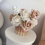 Artificial flowers Café Crème Arrangement (360 design) - Sonder + Stone Boutique
