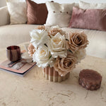 Artificial flowers Café Crème Arrangement (360 design) - Sonder + Stone Boutique