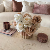 Artificial flowers Café Crème Arrangement (360 design) - Sonder + Stone Boutique