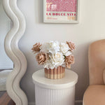 Artificial flowers Café Crème Arrangement (360 design) - Sonder + Stone Boutique