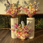 Ceremony Arrangement - Woven Basket Base Upgrade - Premium Artificial Wedding Flowers by Sonder & Stone Boutique