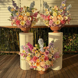Ceremony Arrangement - Woven Basket Base Upgrade - Premium Artificial Wedding Flowers by Sonder & Stone Boutique