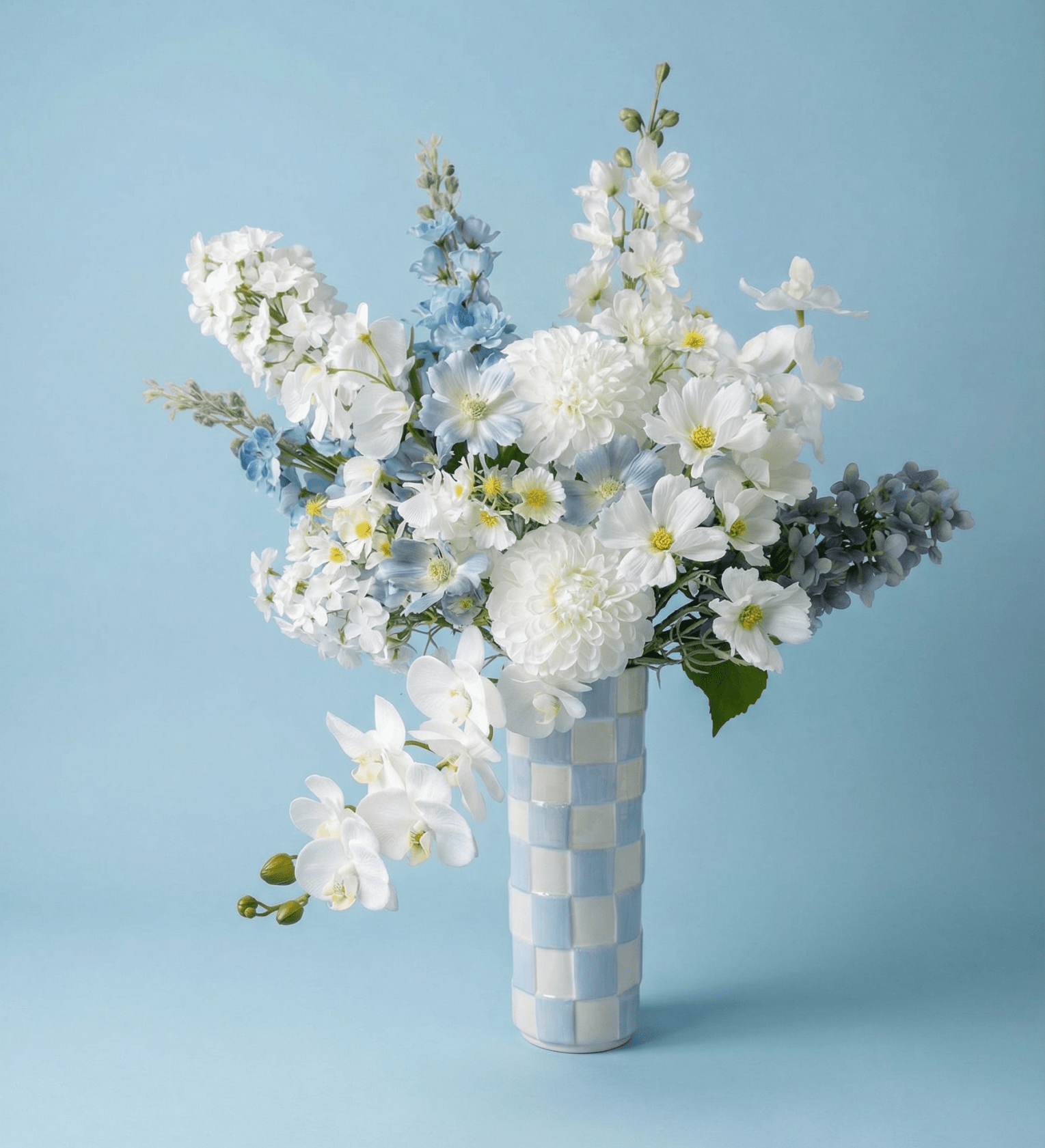 Cloud Blue Arrangement - Premium Artificial Wedding Flowers by Sonder & Stone Boutique