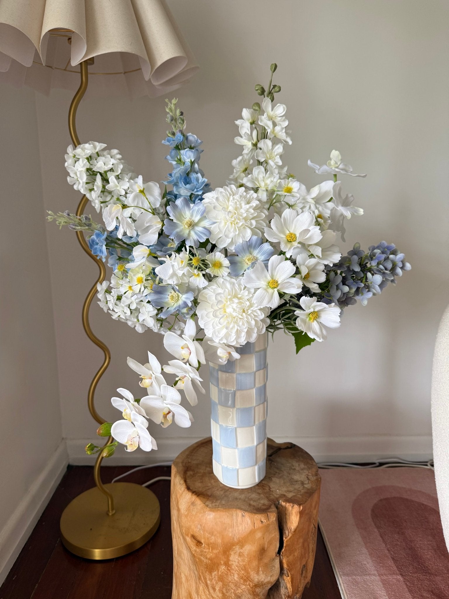 Cloud Blue Arrangement - Premium Artificial Wedding Flowers by Sonder & Stone Boutique