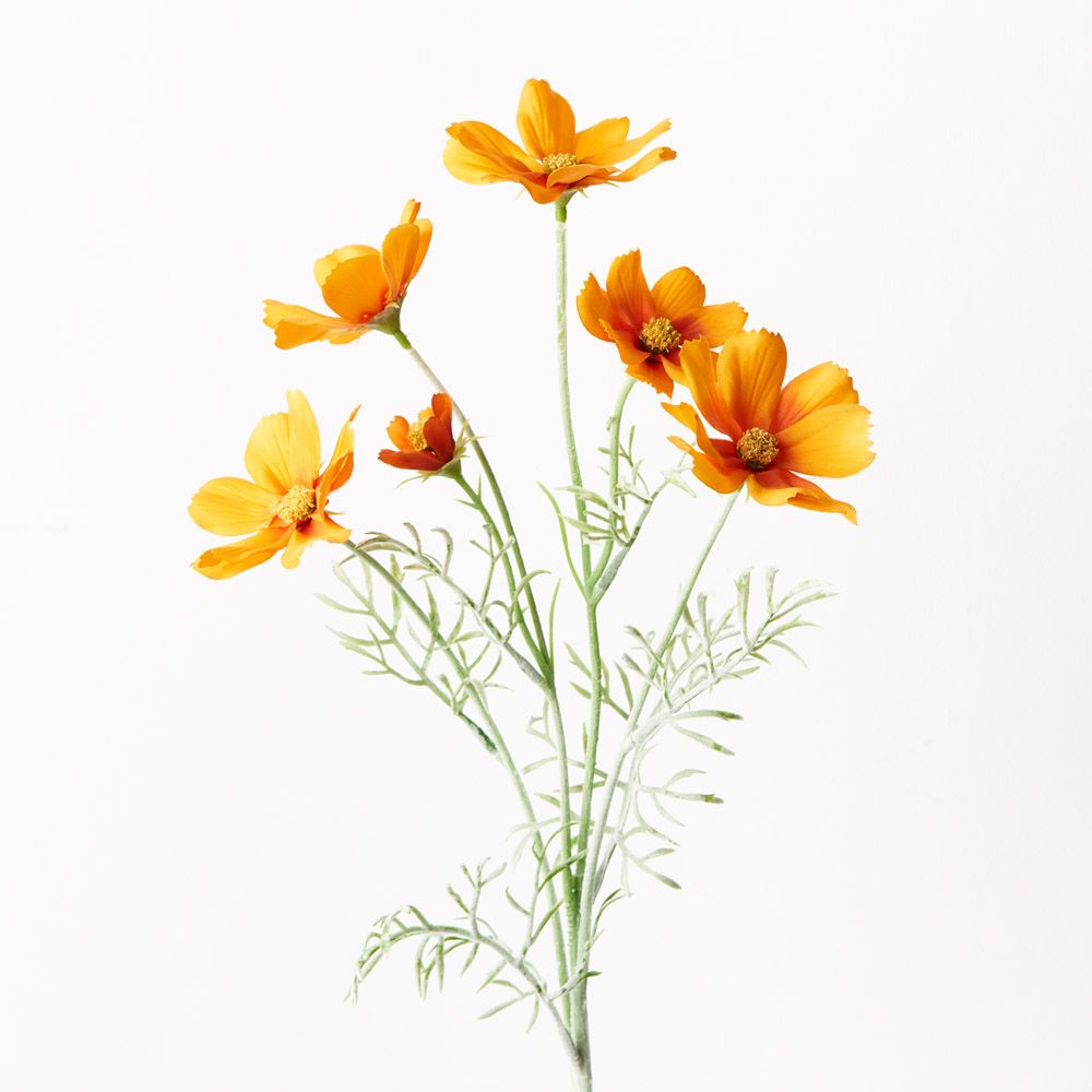 Cosmos Spray - Orange - Premium Artificial Wedding Flowers by Sonder & Stone Boutique