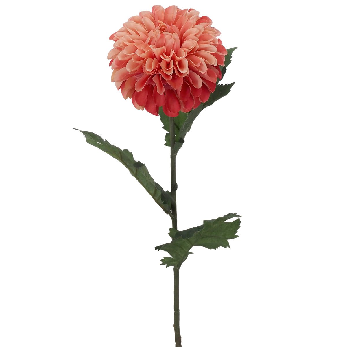 Dahlia Stem - Coral - Premium Artificial Wedding Flowers by Sonder & Stone Boutique