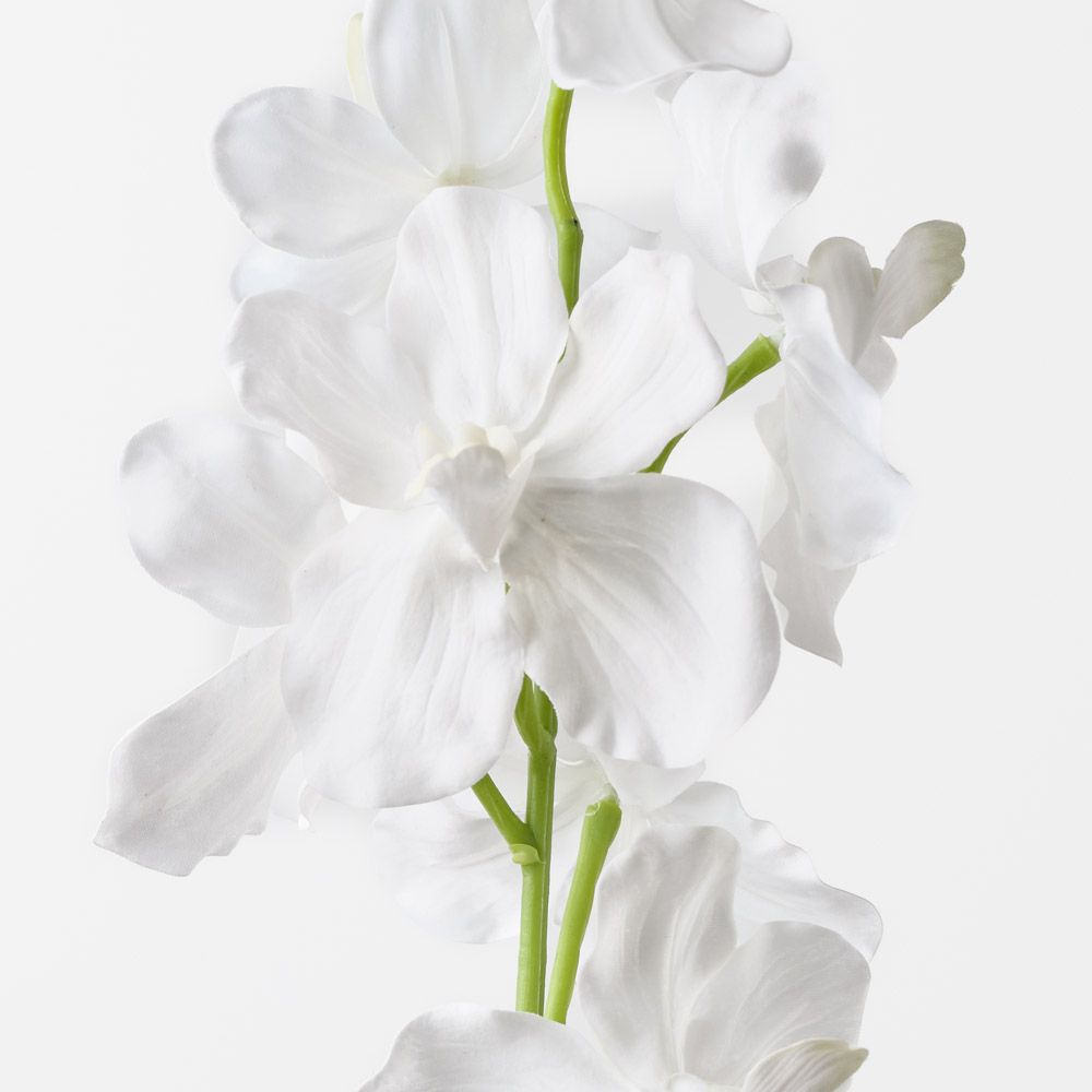 White real-touch vanda orchid alt view 2