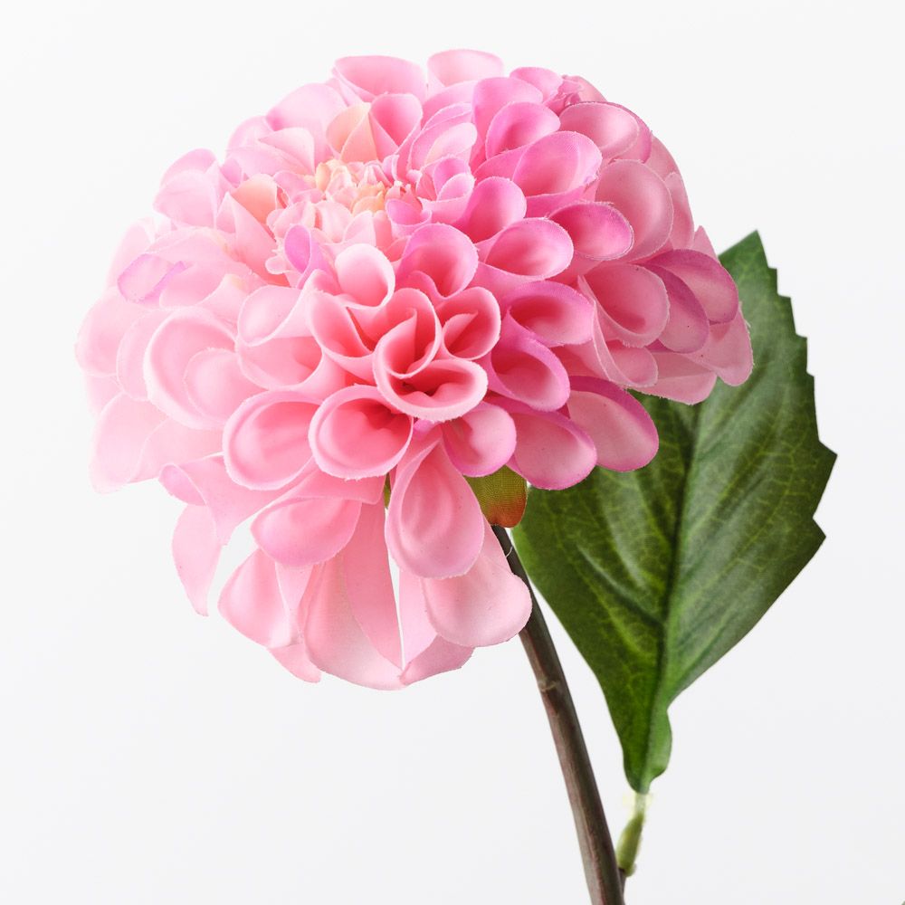 Hot Pink real-touch pom pom dahlia alt view 2