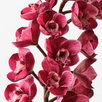 Fuschia real-touch cymbidium orchid alt view 2